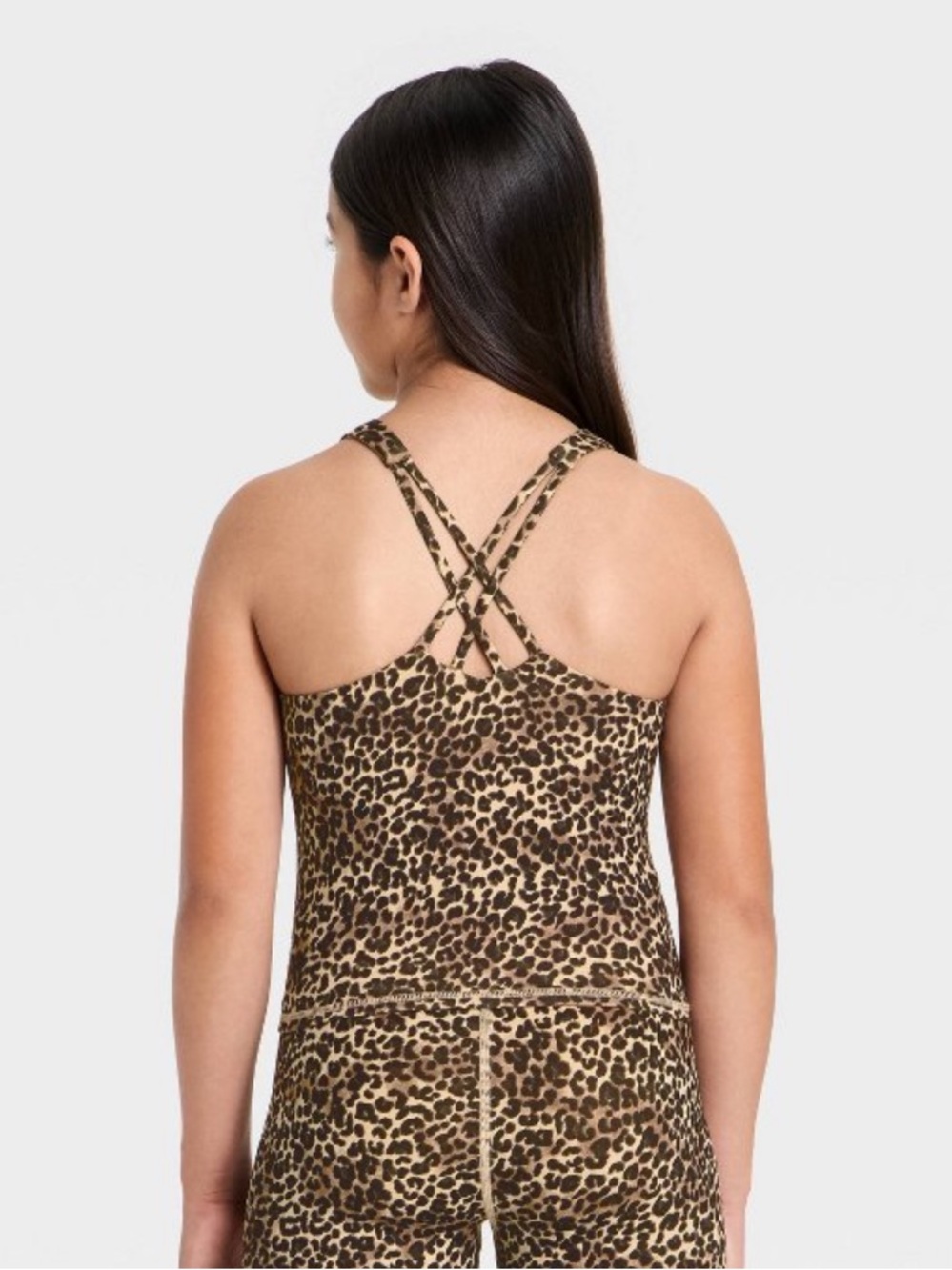All In Motion Girls Leopard Print Tank - Picture 2 of 7